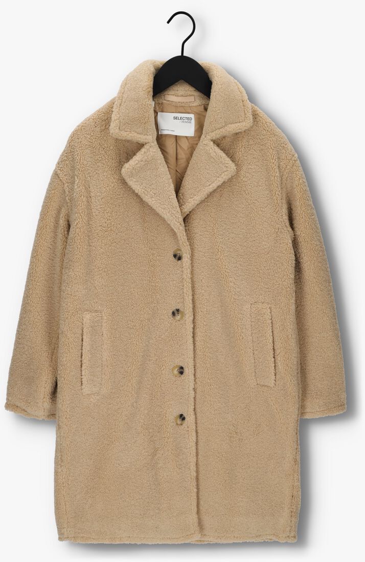 SELECTED FEMME ecru selected femme teddy jas lana teddy coat b