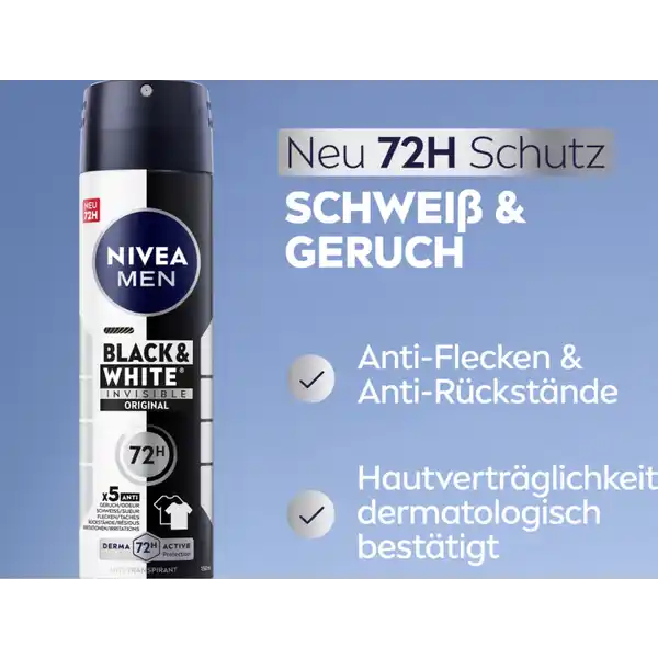 Anti-Transpirant Spray Black & White Invisible Original