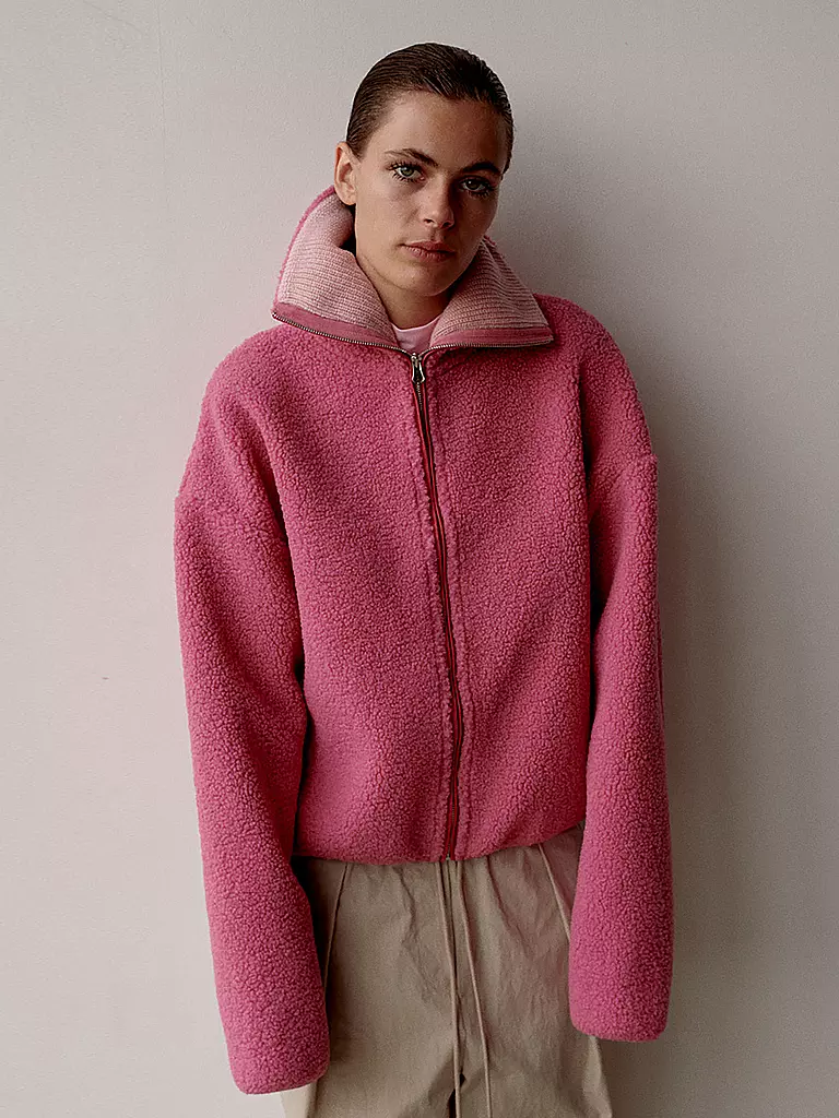 PENN&INK Jacke in Teddyfell pink