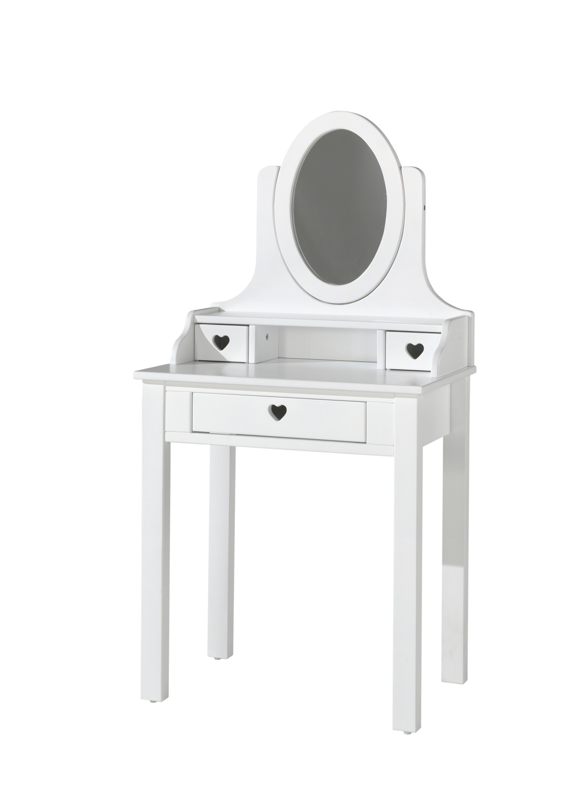 Schminktisch AMORI - weiß - mit Spiegel - 70 cm breit