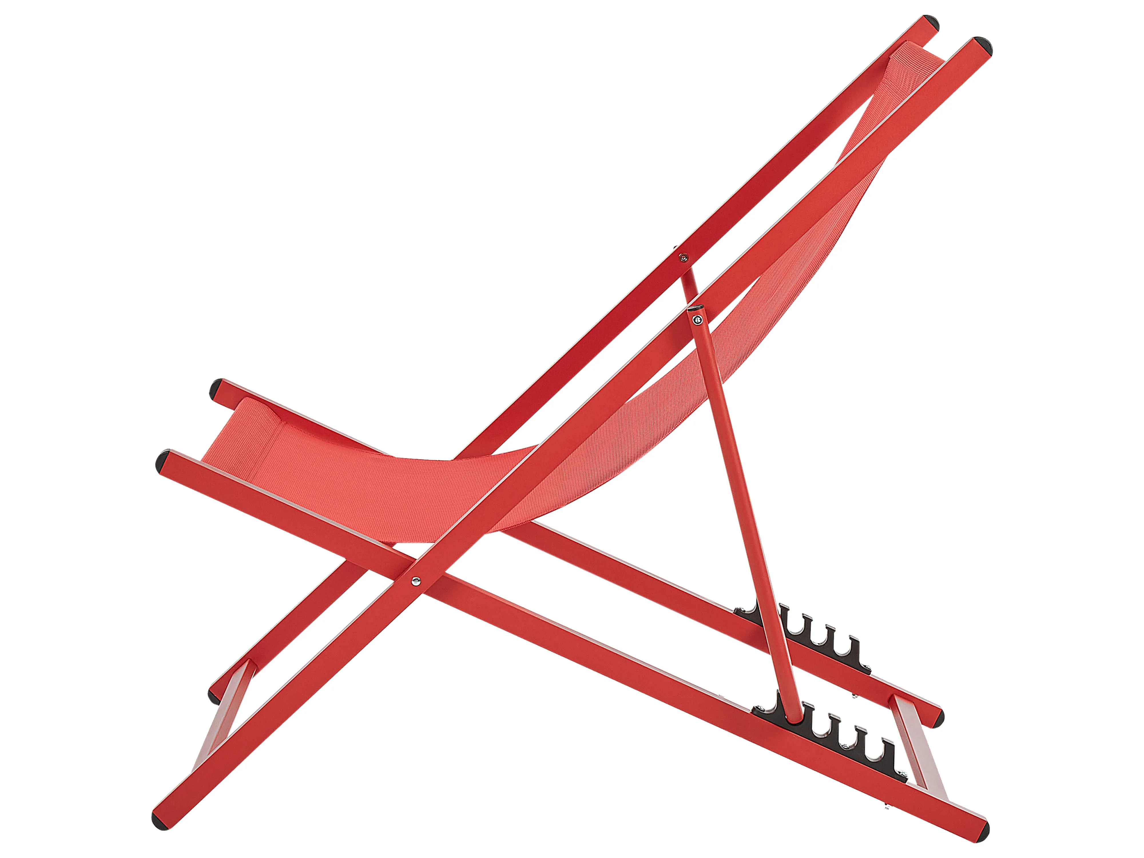 Inklapbare ligstoel LOCRI II Metaal Rood