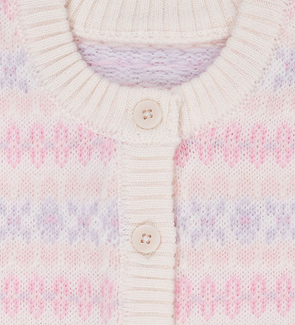 Copenhagen Colors Cardigan - Uld - Strik - Lavender Combi