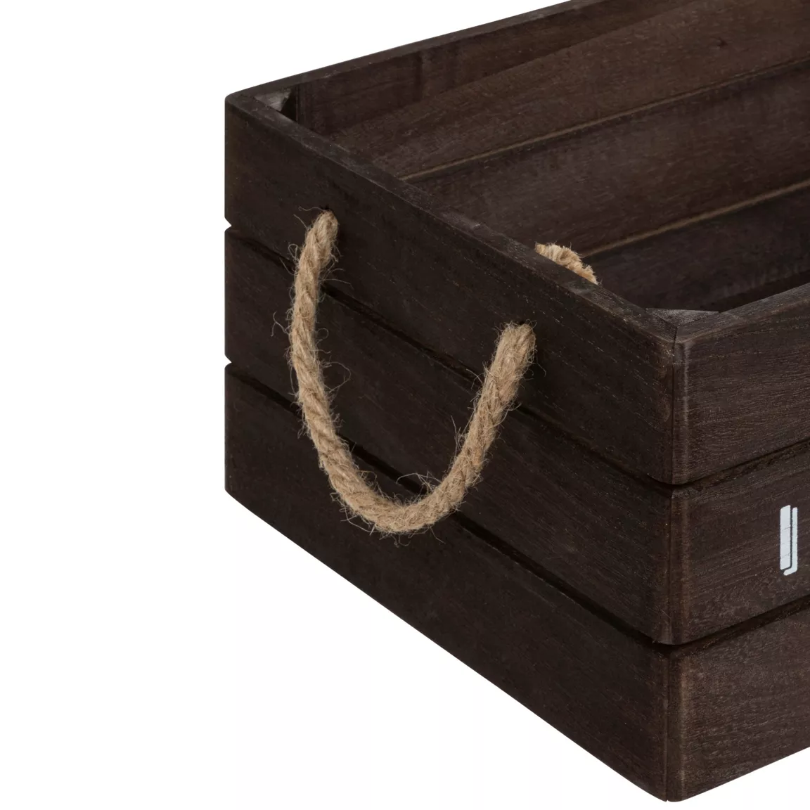 Lot de 3 cagettes bois Denys Marron