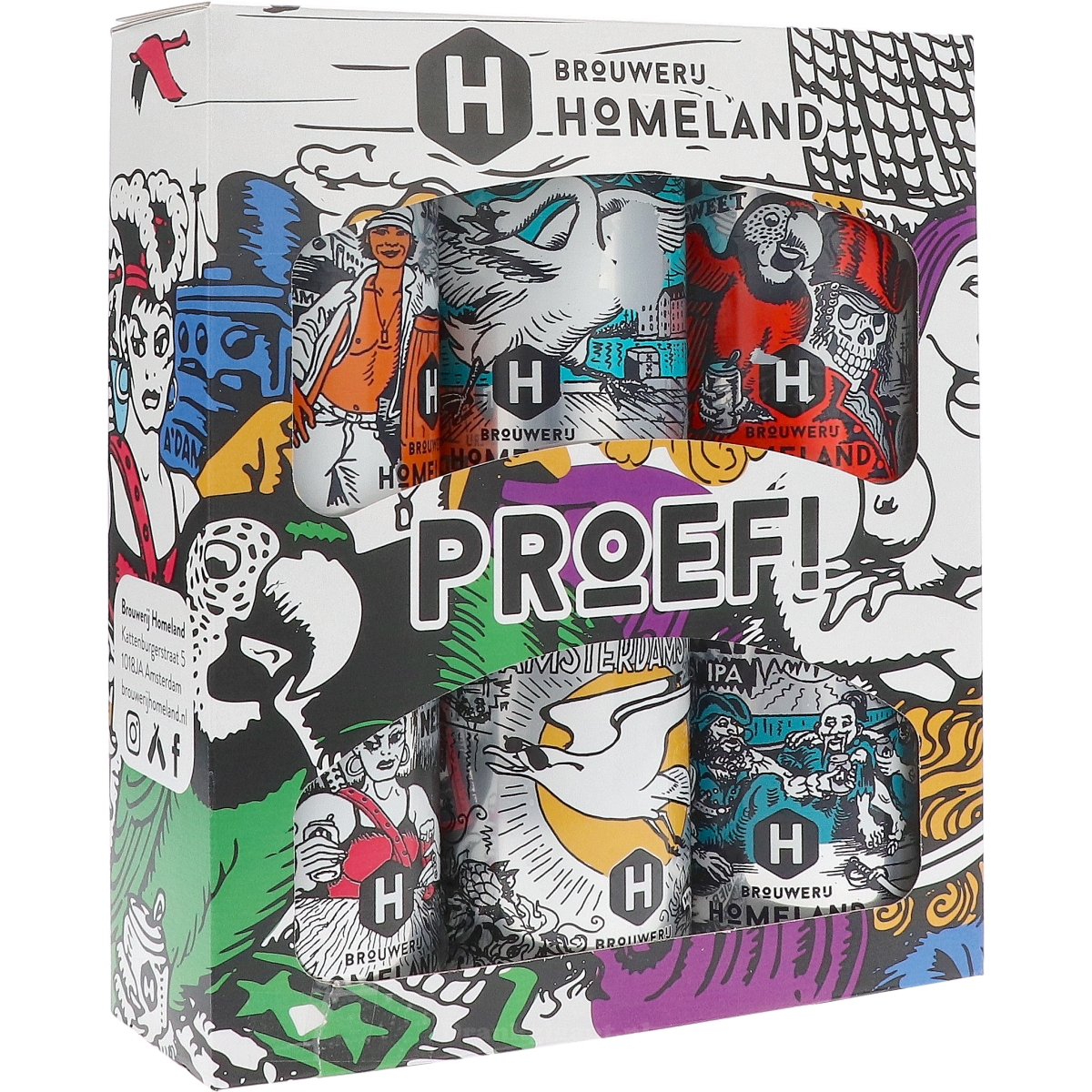 Homeland Proefbox Cadeaupakket 198 cl