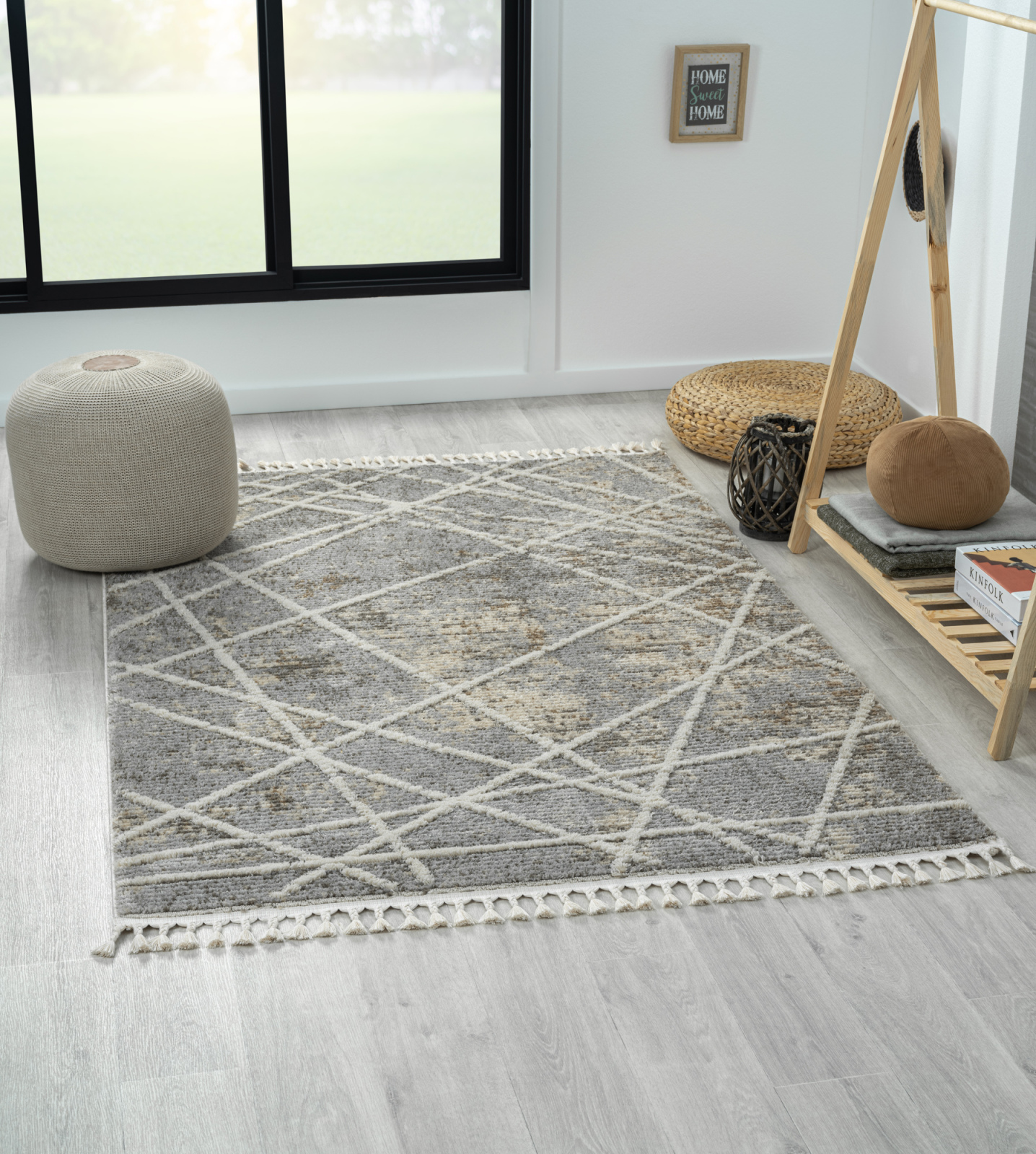 Teppich NELIA - beige-grau-terra - 140x200 cm
