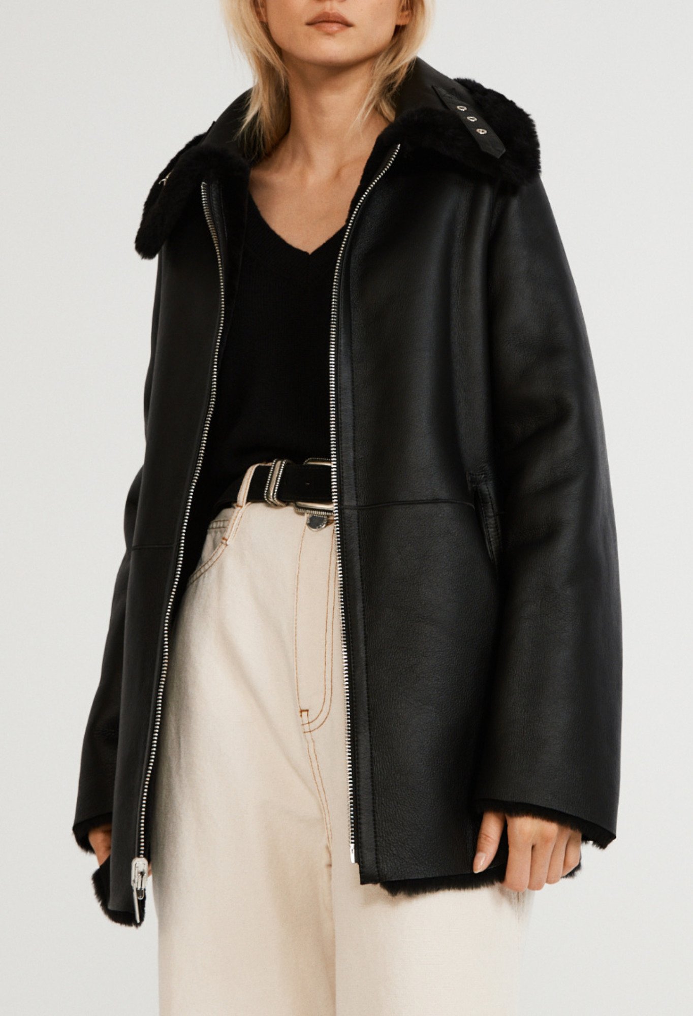 Manteau zippe