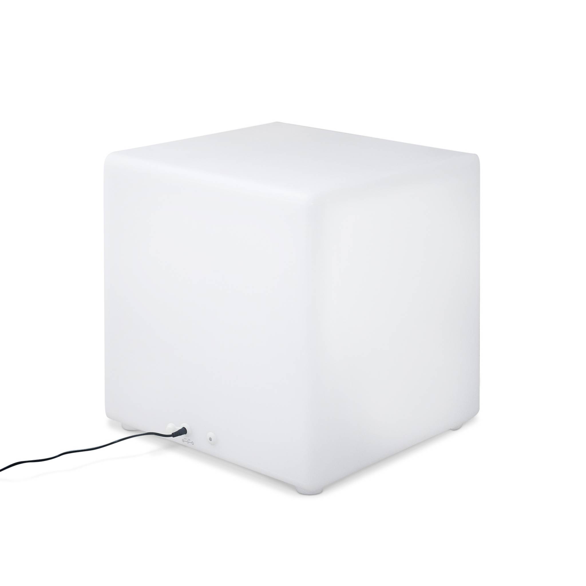 Cube led 40cm - cube décoratif lumineux. 16 couleurs. 40cm. Rechargeable. Télécommande