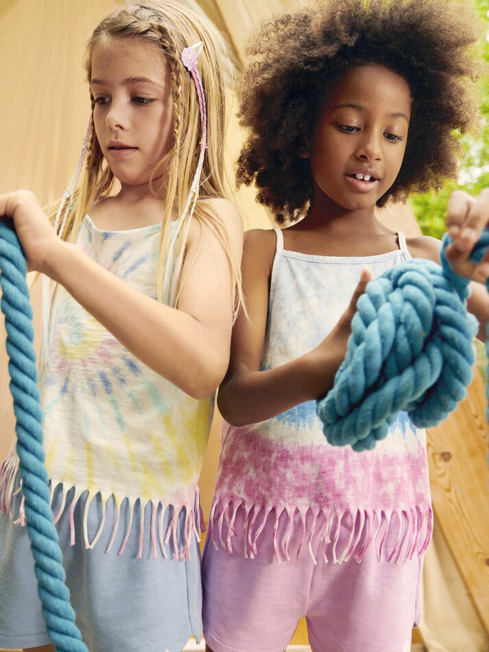 Conjunto com 2 shorts de pelúcia lisos e básicos - Ocean