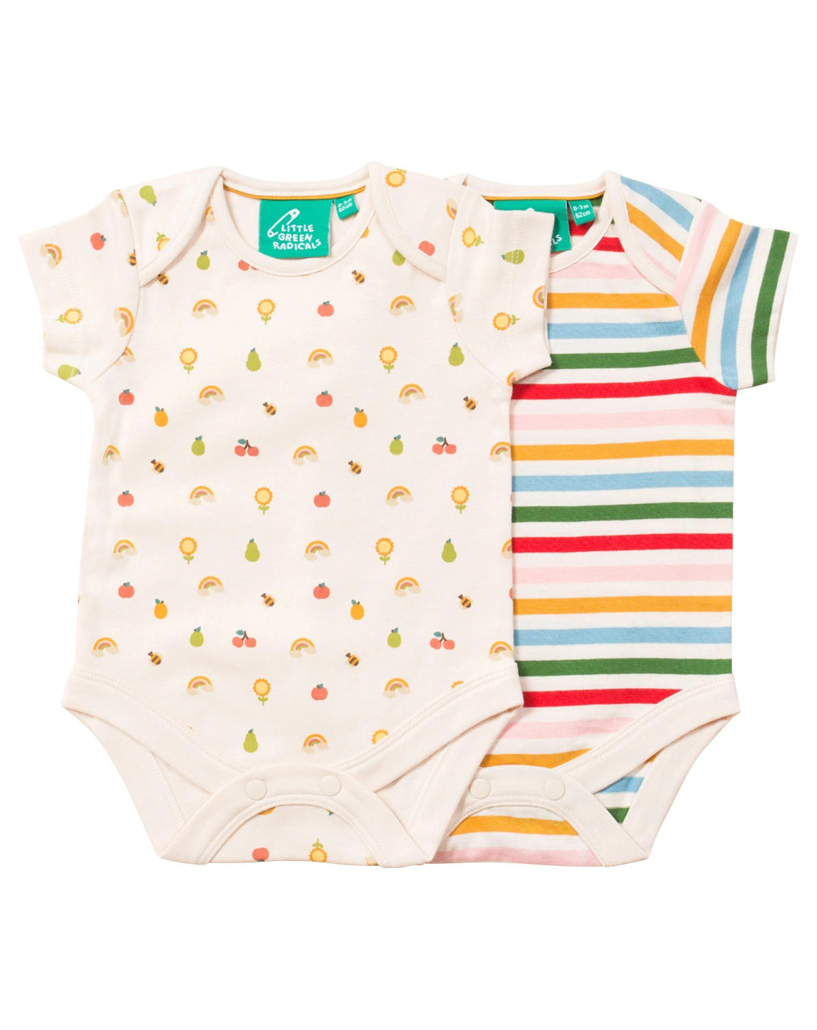 Kurzarmbody GARDEN DAYS 2er-Pack in weiß