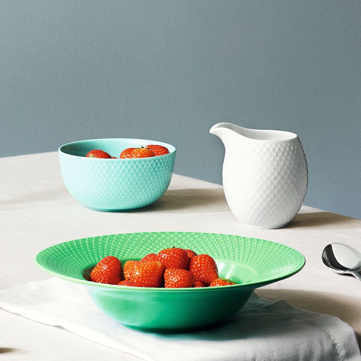 Rhombe Color Pastatallerken 24,5 cm Grønn