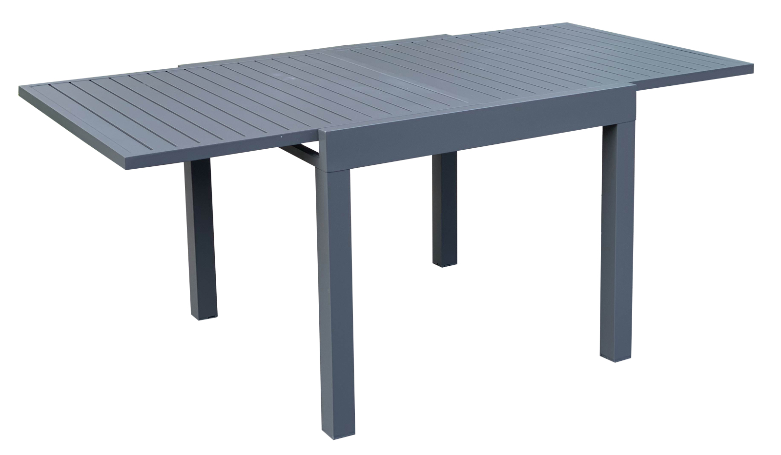 7-teilige Tischgruppe ELENA 02 - anthrazit - Aluminium