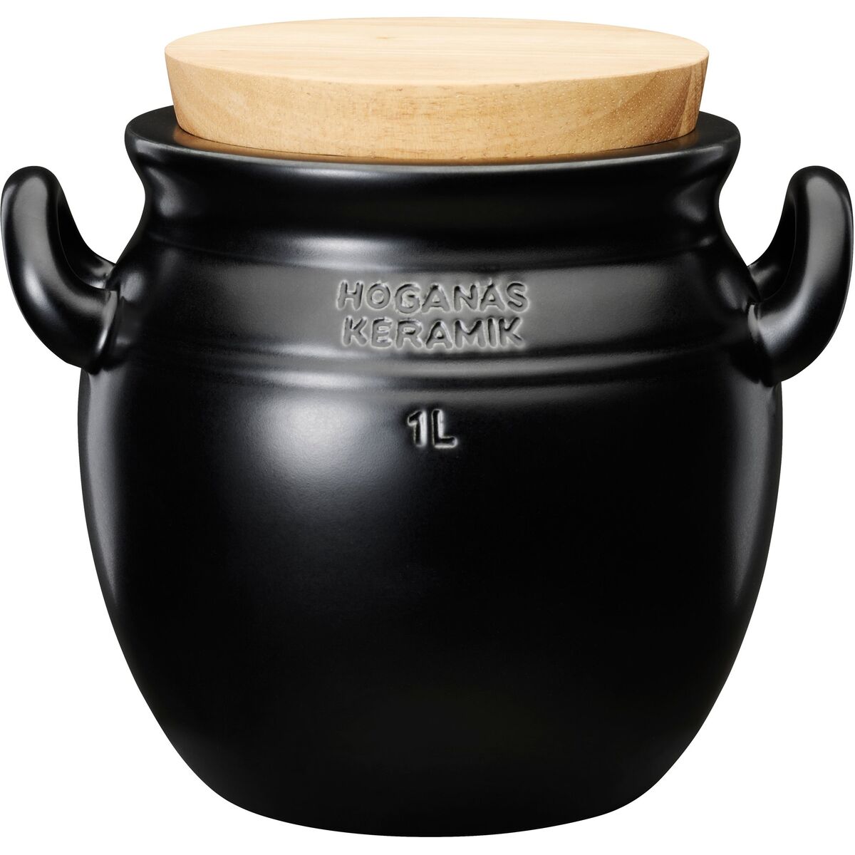 Höganäs keramiske krus, 1 liter, grafittgrå