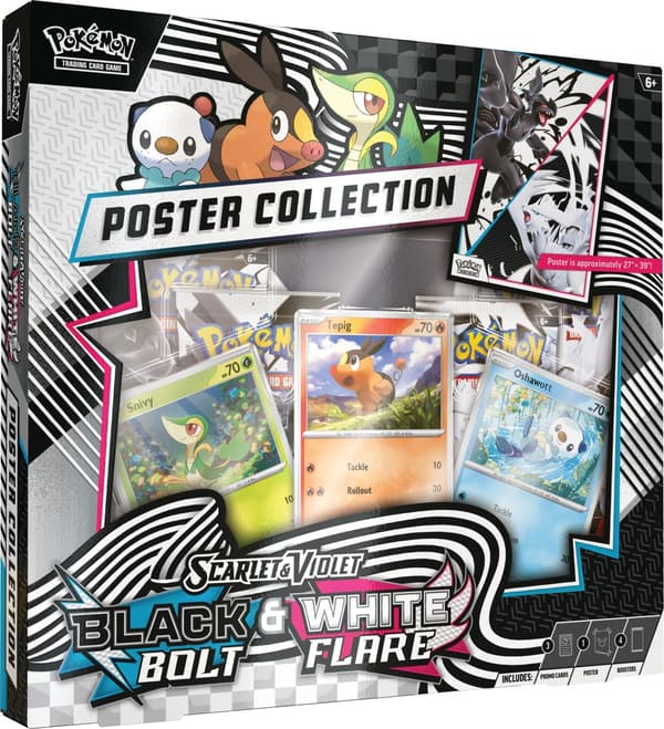 Pokémon SV10.5 Scarlet & Violet Black Bolt & White Flare - Poster Collection Box (POK10040)