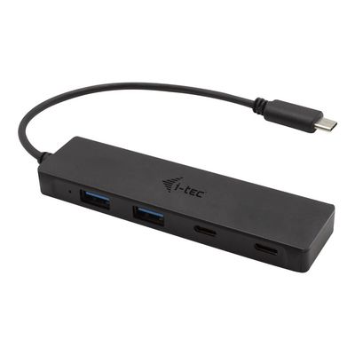 i-Tec - Hub - 2 x SuperSpeed USB 3.0 + 2 x USB-C 3.1 Gen 1 - de bureau