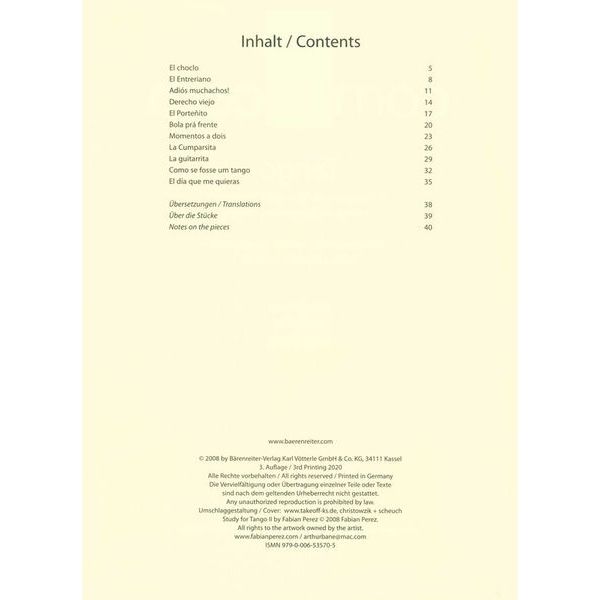 Bärenreiter combocom Tango