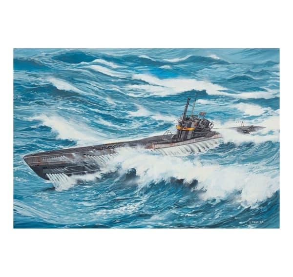 Revell limmodell tysk ubåt type VII / 41 1:144
