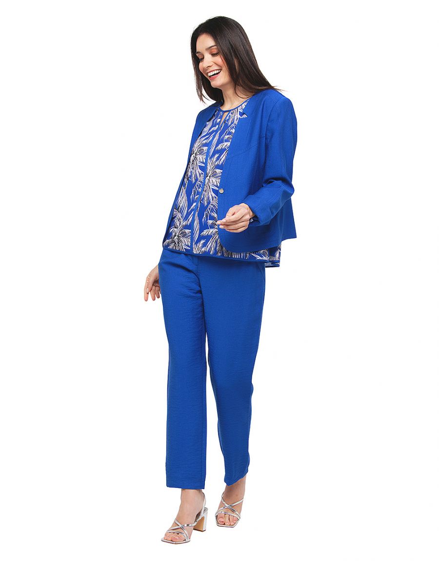 Veste chic bleu roi