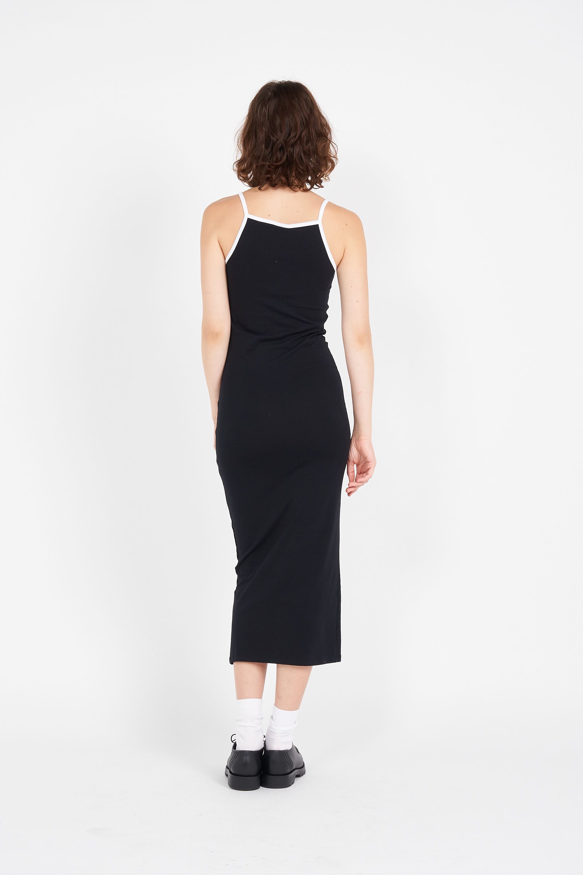 NOISY MAY Robe NMKARIN S/L CONTRAST BODYCON DRESS LAB Noir
