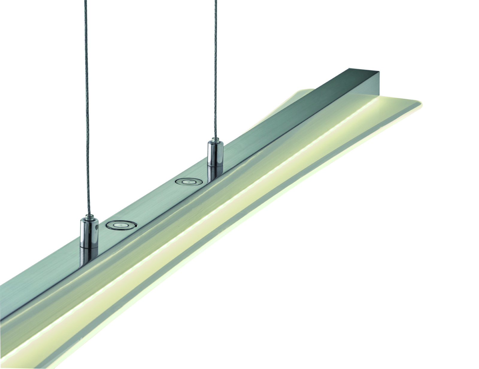 LED-Pendelleuchte - Nickel - 4-fach Touch-Dimmer - 100 cm