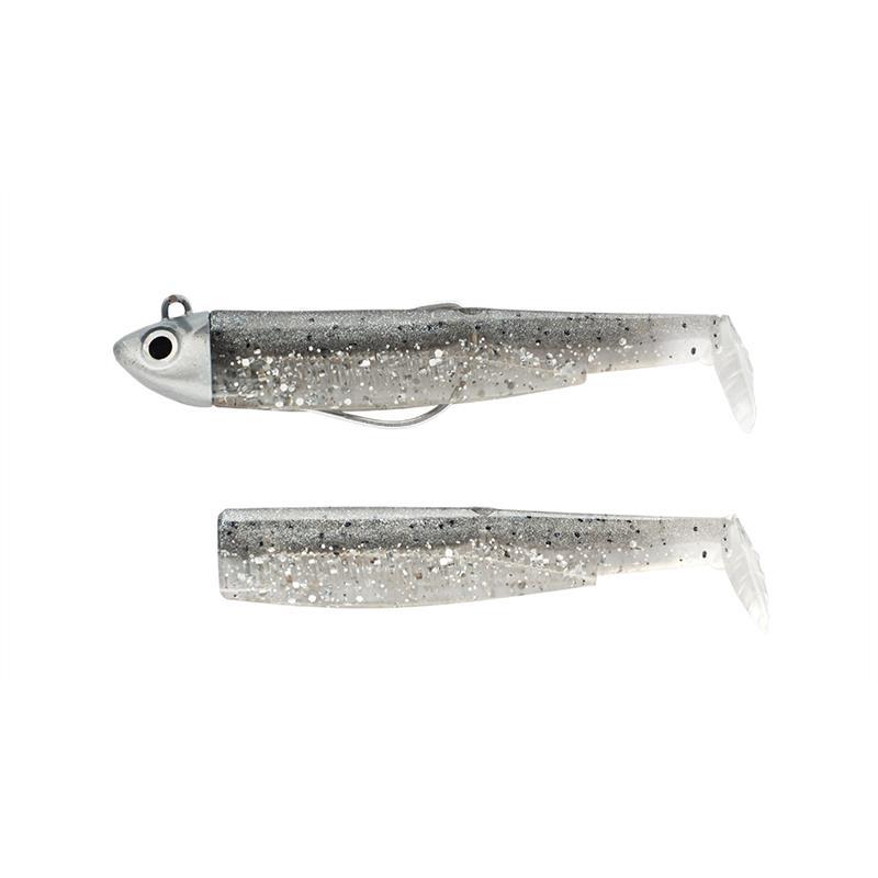 Kit Leurre Souple Armé Fiiish Combo Black Minnow 105 + Tête Plombée Search