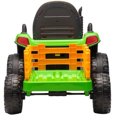 Alex's Garage Eltraktor med Tilhenger, Grønn