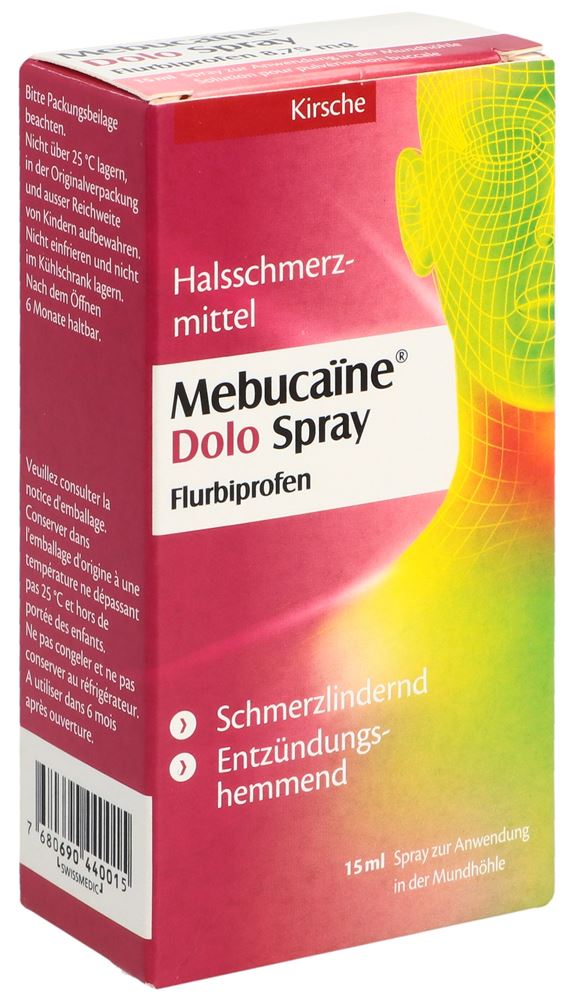 MEBUCAINE Dolo Spray 8.75 mg Fl 15 ml
