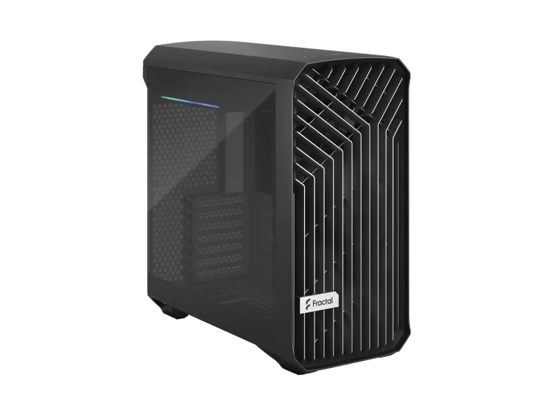 Fractal Design Torrent Compact - Tower - udvidet ATX - ingen strømforsyning (ATX) - sort TG mørk tone - USB/Lyd