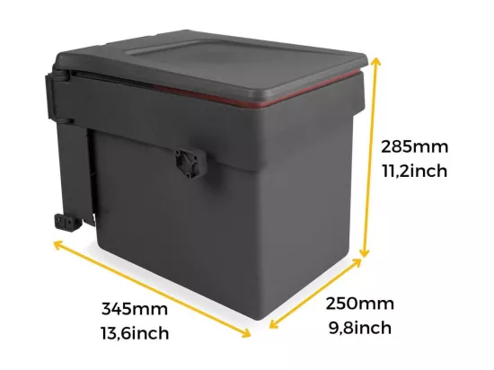 Poubelle de recyclage 15 litres fixation sur porte Recycle