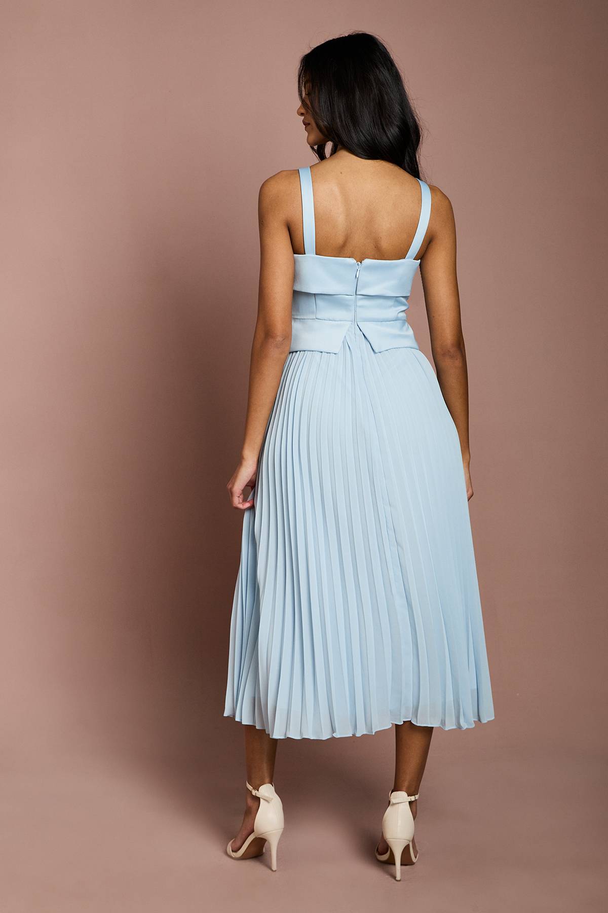 Coast Robe Midi à Encolure Carrée Petite Taille