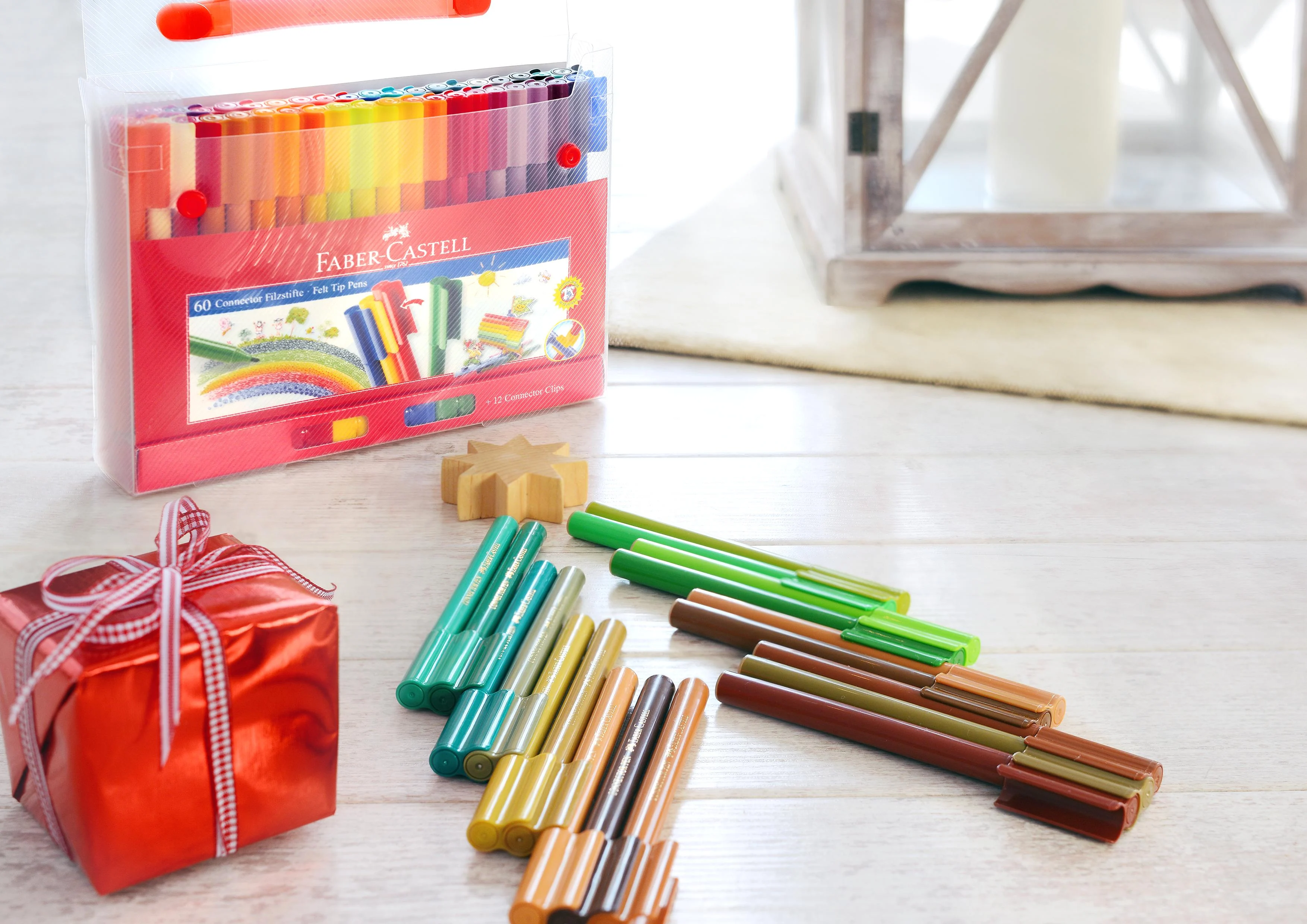 Faber-Castell - Gavesæt Connector felt-tip blyanter (60 stk)