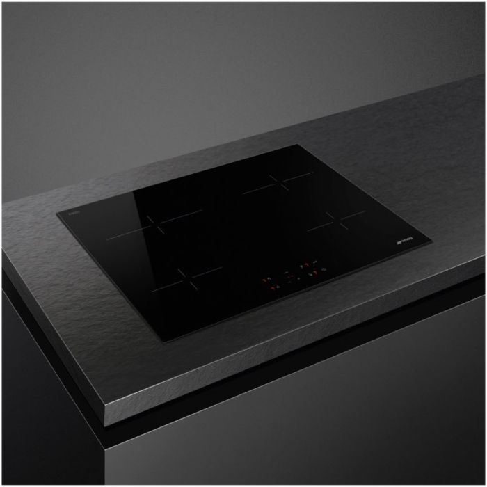SMEG Glaskeramik-Kochfeld SE264TD1 schwarz