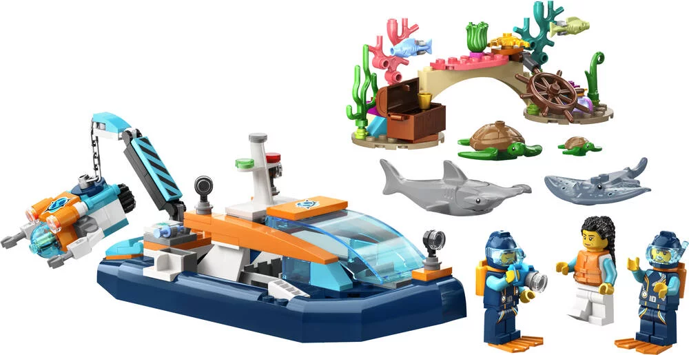 LEGO®CITY 60377 - LE BATEAU D’EXPLORATION SOUS-MARINE
