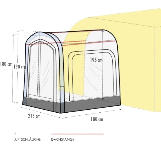 Westfield Eris aufblasbare Vorzelterweiterung
