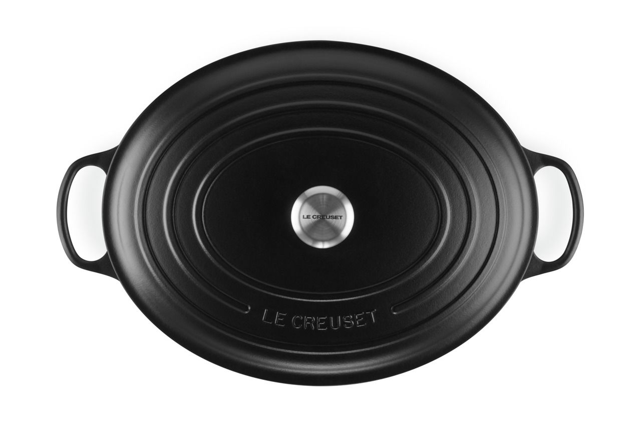 LE CREUSET Bräter Oval 40cm Schwarz SIGNATURE