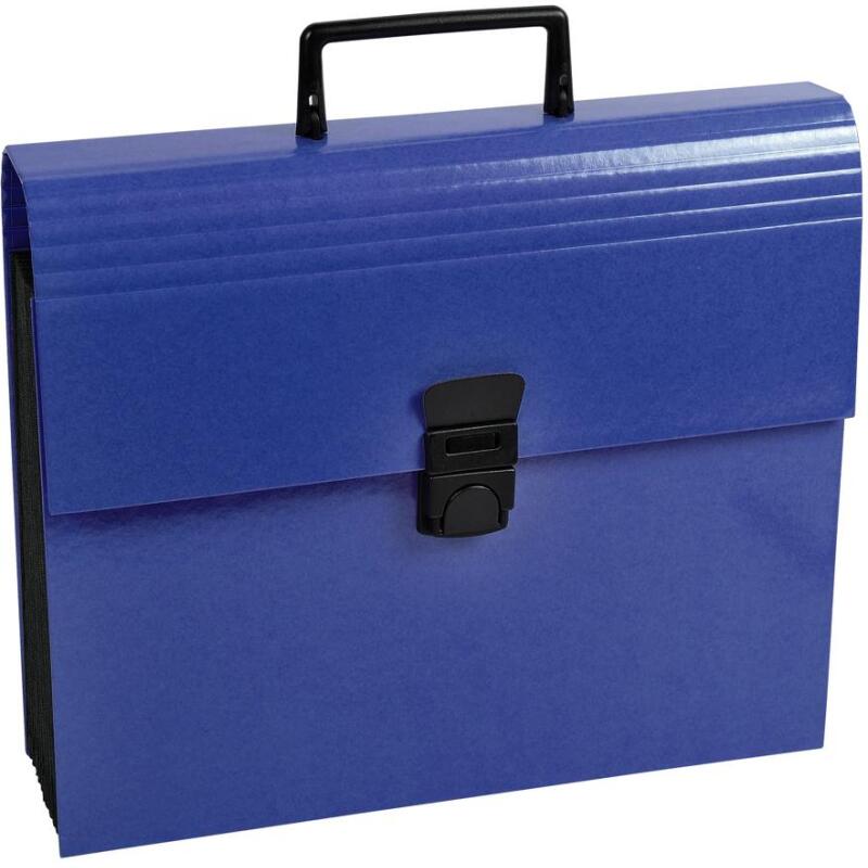 Trieur valisette avec poignée 12 compartiments Iderama - A4 - Couleurs assorties