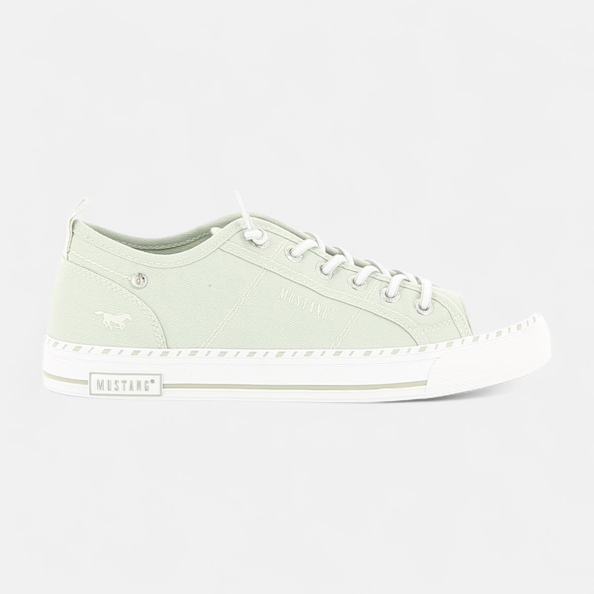 Baskets en toile Femme vert clair
