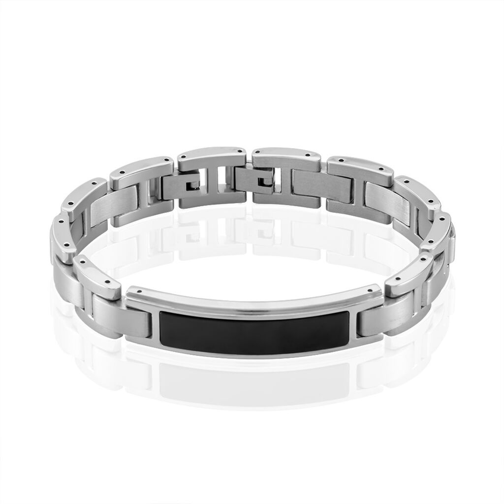 Bracelet Identité Acier Blanc Arvernus