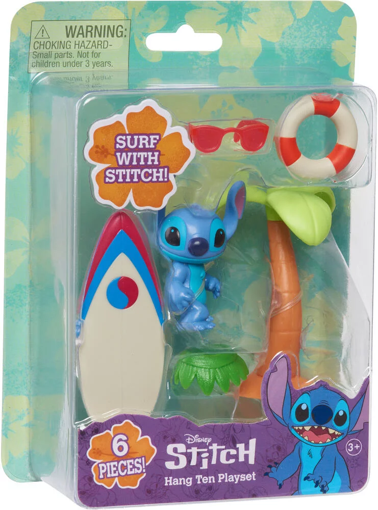 DISNEY STITCH - COFFRET SURF, PALMIER ET FIGURINE