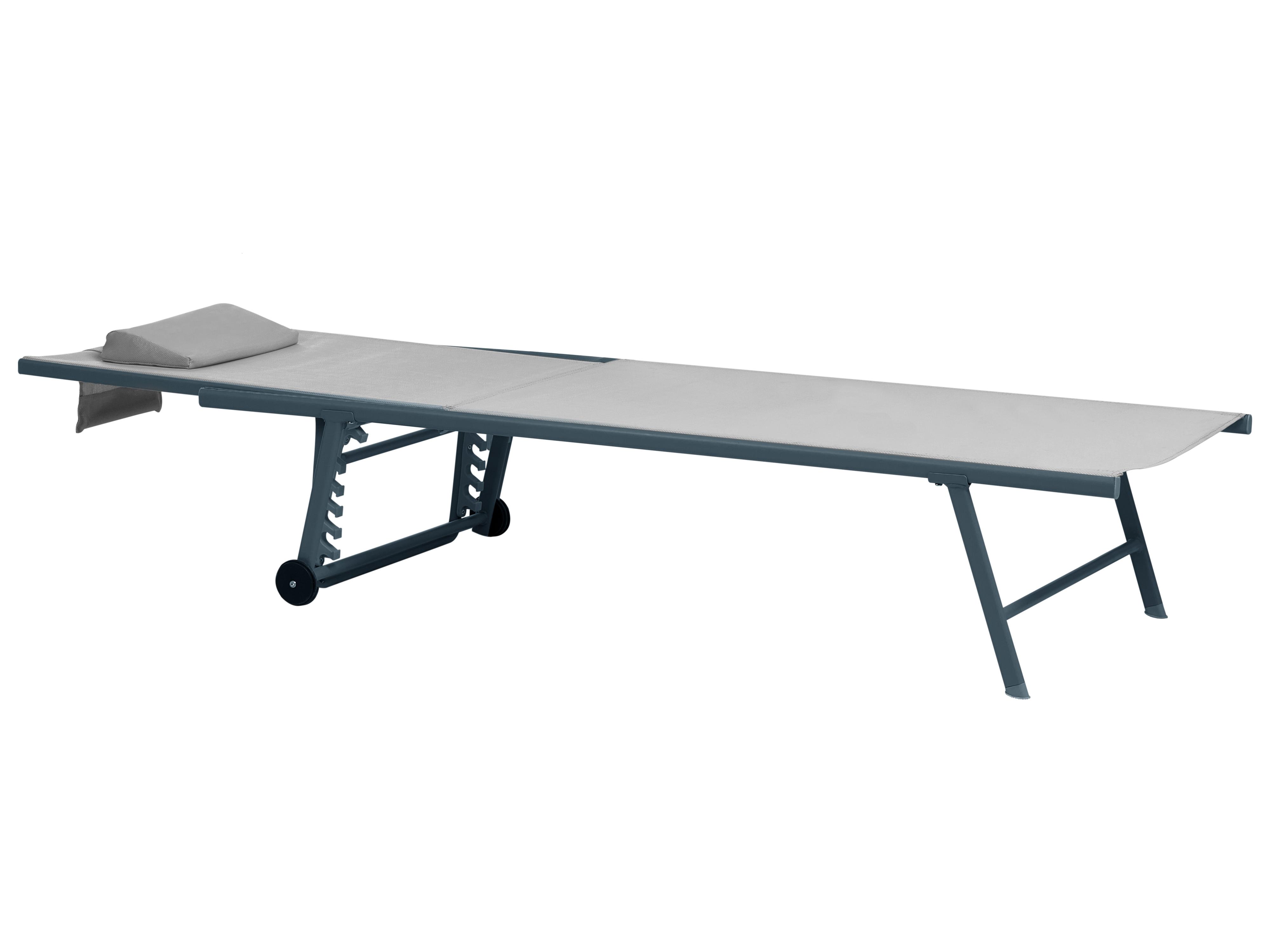 Set van 2 ligstoelen SORONI Metaal Lichtgrijs