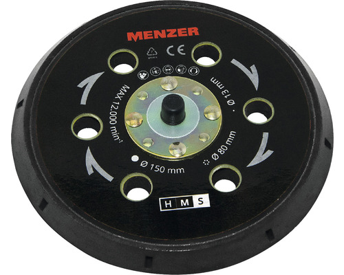 Menzer klittenband schuurschijf Ø150mm multi-gat zacht