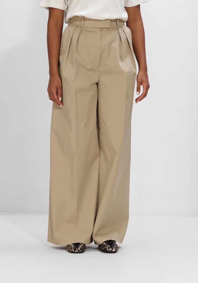 beige anine bing broeken lou trousers beige