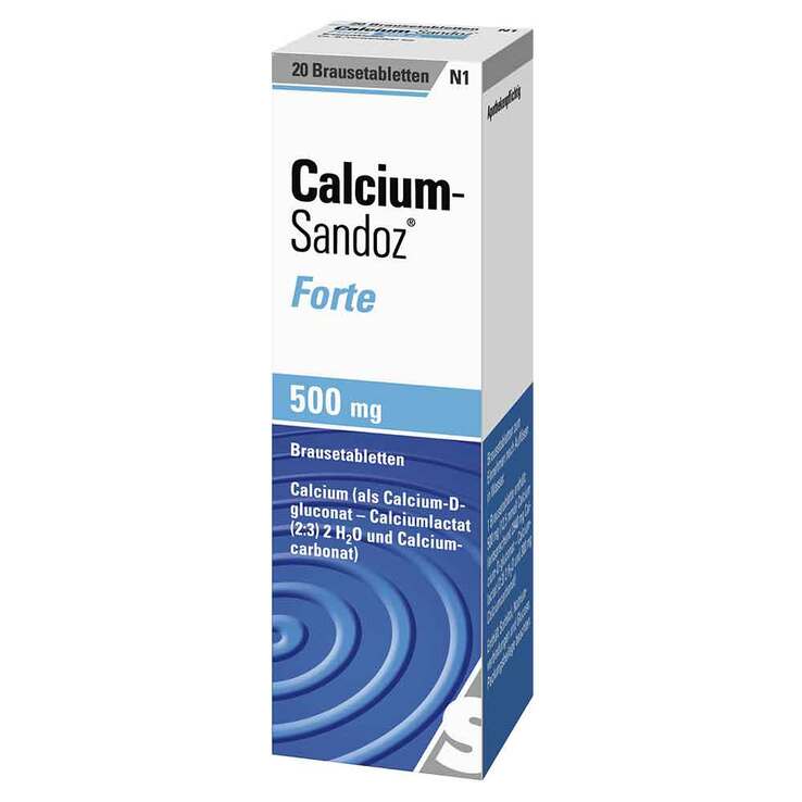Calcium Sandoz Forte 500 mg Brausetabletten, 20 St