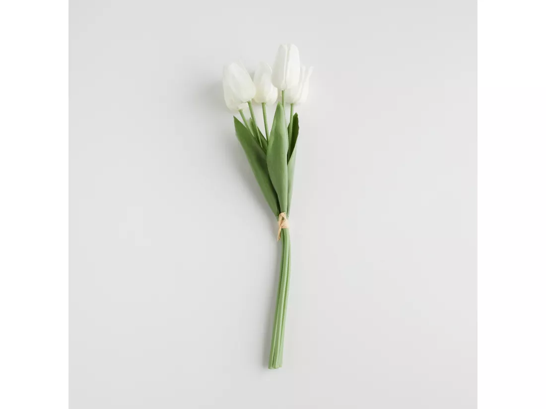 Bouquet Tulipano Blanc Moyen 7x14x45