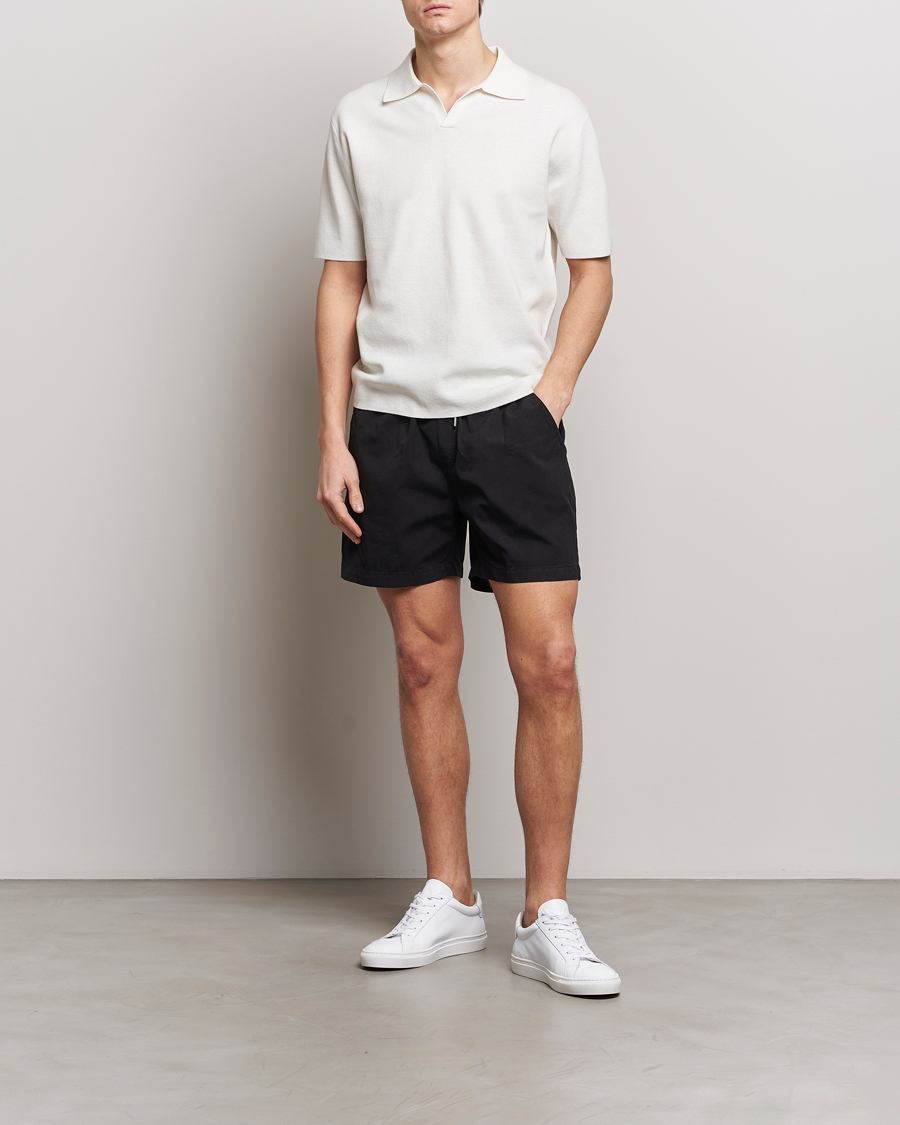Colorful Standard Classic Organic Twill Drawstring Shorts Deep Black