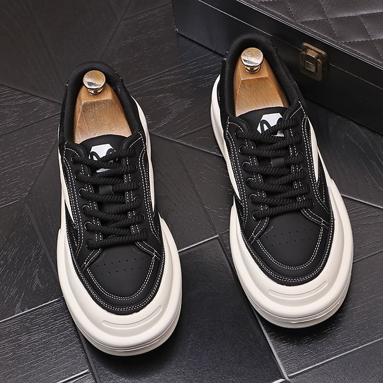 Mr Ozera - Platformsneakers met panelen