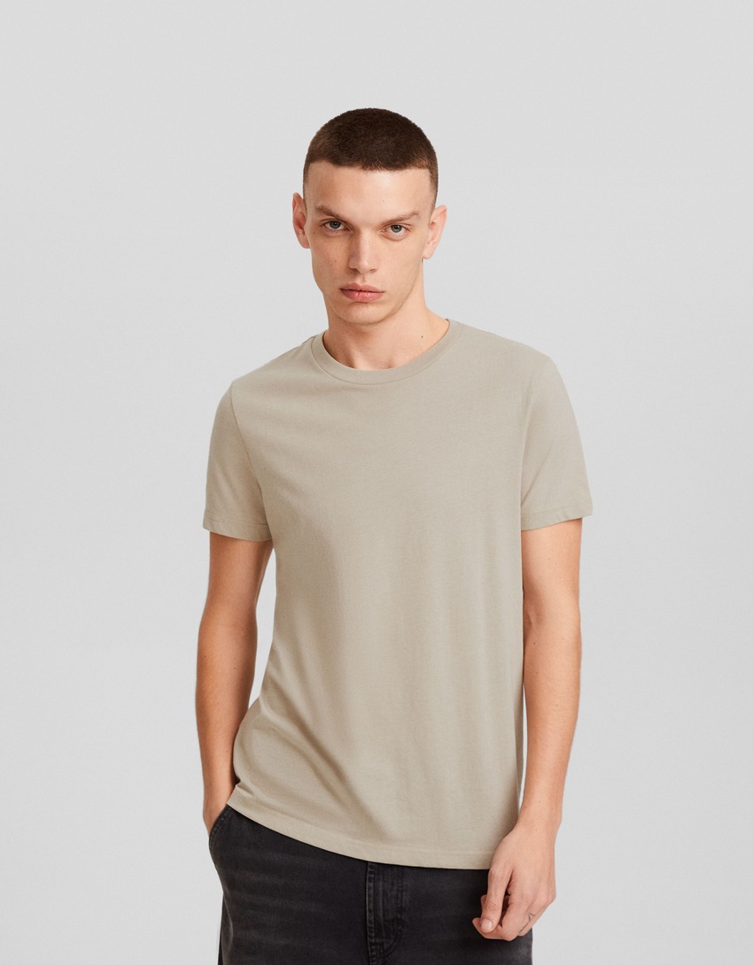 Camiseta de manga curta com modelagem regular