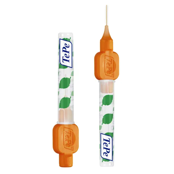 Escova interdental TePe Eco-Responsible ISO 1 / 0,45 mm, pacote com 6 unidades.
