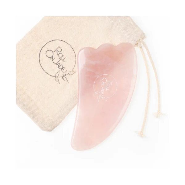 Roll-on Jade Le Gua Sha en Quartz Rose