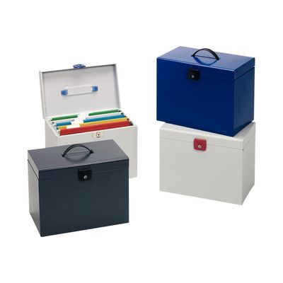 Esselte - Classeur ménager en métal (valisette) avec 5 dossiers suspendus - disponible dans différentes couleurs