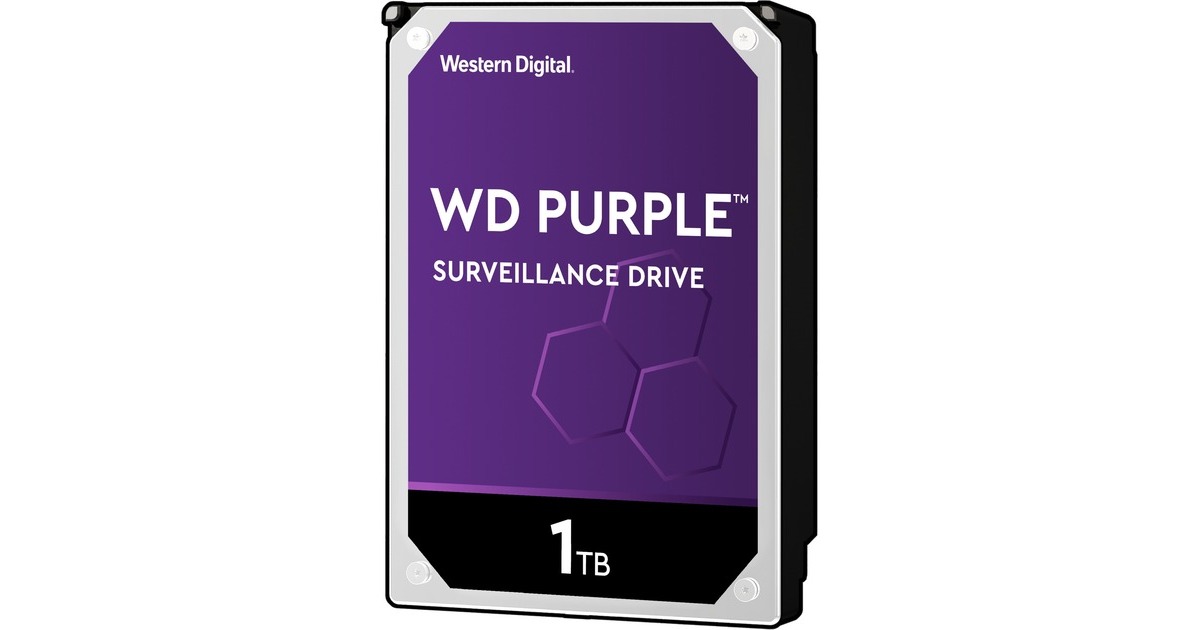 WDPurple, 1 TB harde schijf  (SATA 600, WD10PURZ, Bulk)